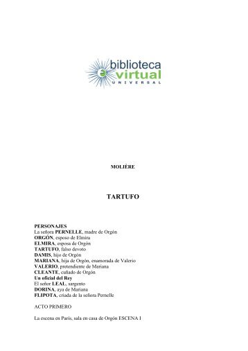 TARTUFO - Biblioteca Virtual Universal