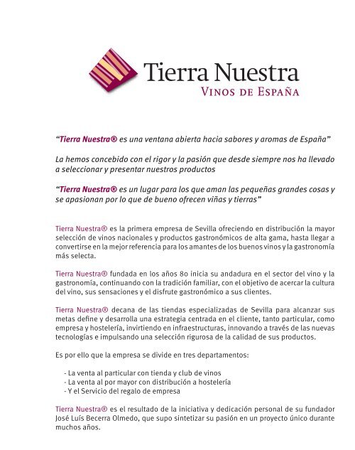 Catálogo de distribución 2012 - Tierra Nuestra