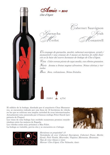 Visualiza nuestra selección de vinos en PDF - MasFalet
