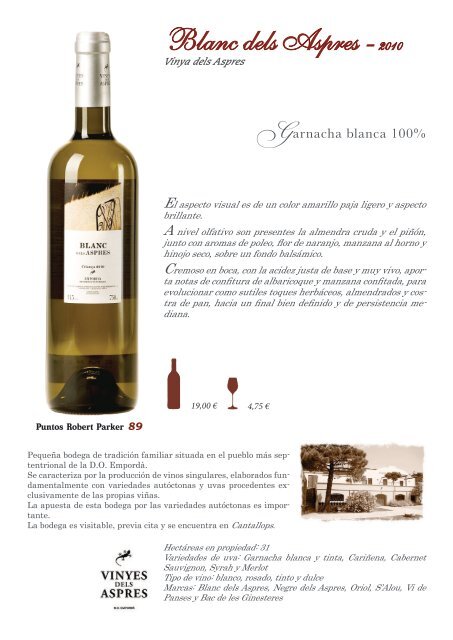 Visualiza nuestra selección de vinos en PDF - MasFalet