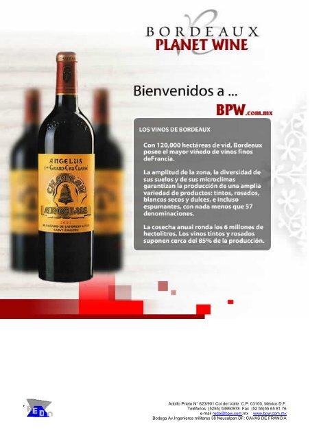 Adolfo Prieto N 623 901 Col Del Valle Cp Mexico Df Bpw