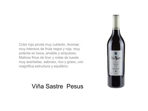 Carta de Vinos El Pasaje