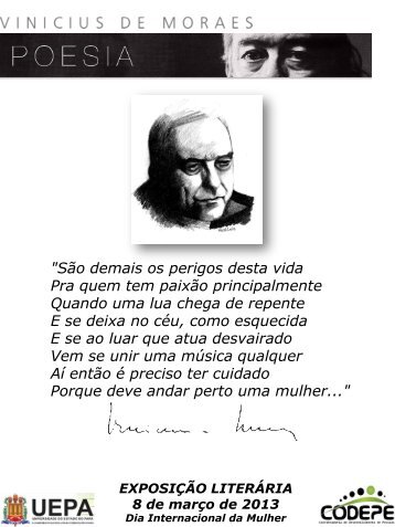 "São demais os perigos desta vida Pra quem tem paixão ... - Uepa