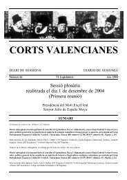 DSCV 66/VI de data 01.12.2004 - Corts Valencianes