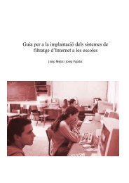 Guia per a la implantació dels sistemes de filtratge d'Internet a les ...