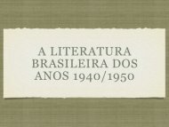 Literatura Brasileira dos anos 1940 aos anos 1950 - marcelo::frizon