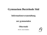 ziele der gymnasialen oberstufe - Gymnasium Buxtehude Süd