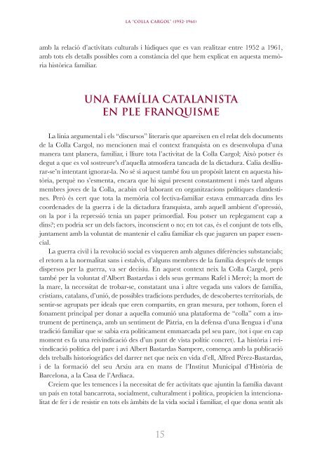 la “colla cargol” - Institut d'Estudis Catalans