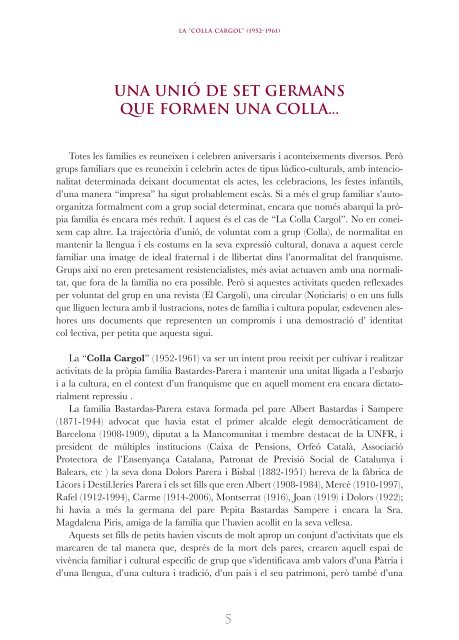 la “colla cargol” - Institut d'Estudis Catalans