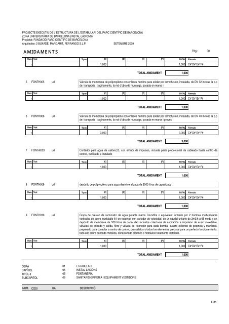 Amidaments (PDF) - Parc Científic de Barcelona