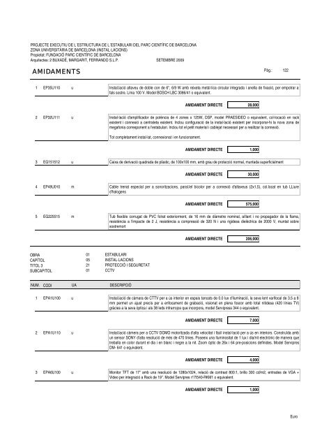 Amidaments (PDF) - Parc Científic de Barcelona