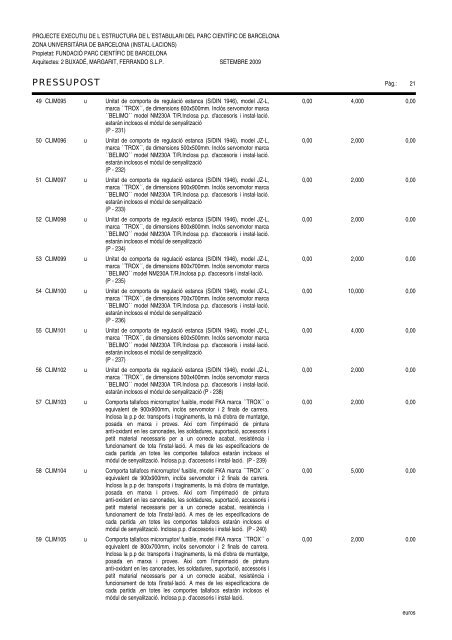 Amidaments (PDF) - Parc Científic de Barcelona