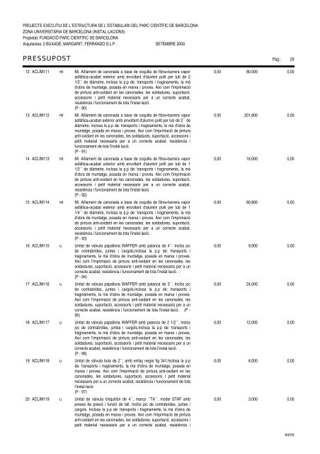 Amidaments (PDF) - Parc Científic de Barcelona