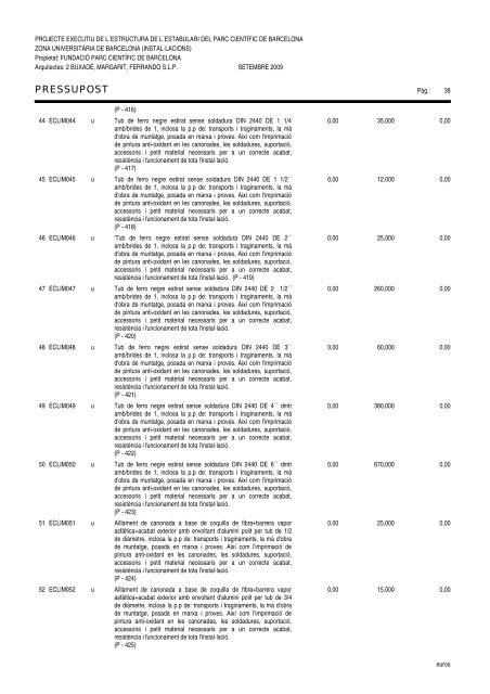 Amidaments (PDF) - Parc Científic de Barcelona