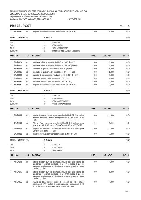 Amidaments (PDF) - Parc Científic de Barcelona