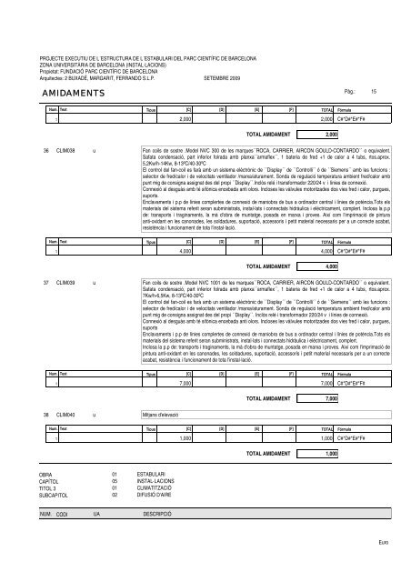 Amidaments (PDF) - Parc Científic de Barcelona