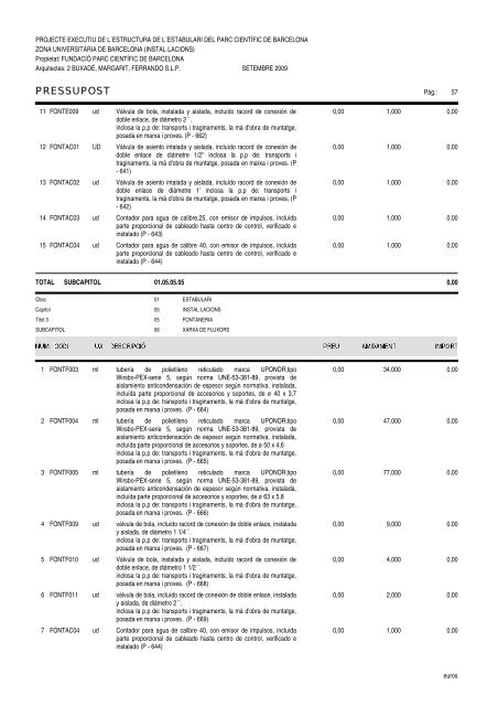 Amidaments (PDF) - Parc Científic de Barcelona