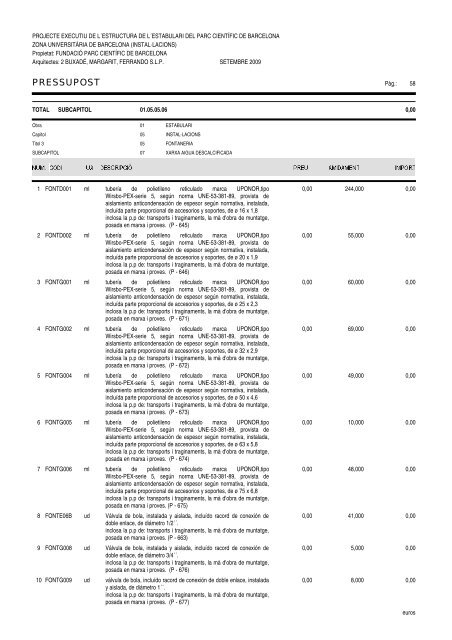 Amidaments (PDF) - Parc Científic de Barcelona