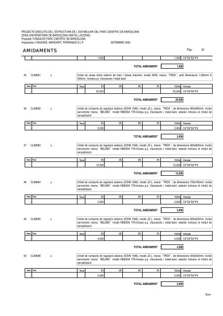 Amidaments (PDF) - Parc Científic de Barcelona