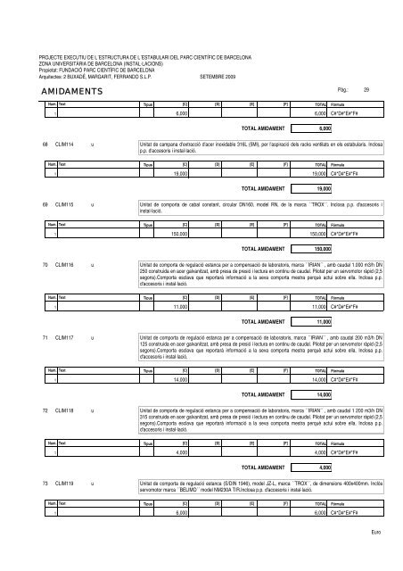 Amidaments (PDF) - Parc Científic de Barcelona