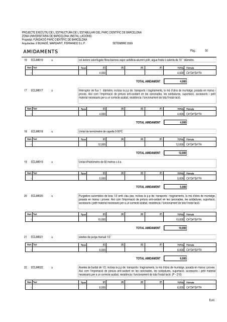 Amidaments (PDF) - Parc Científic de Barcelona