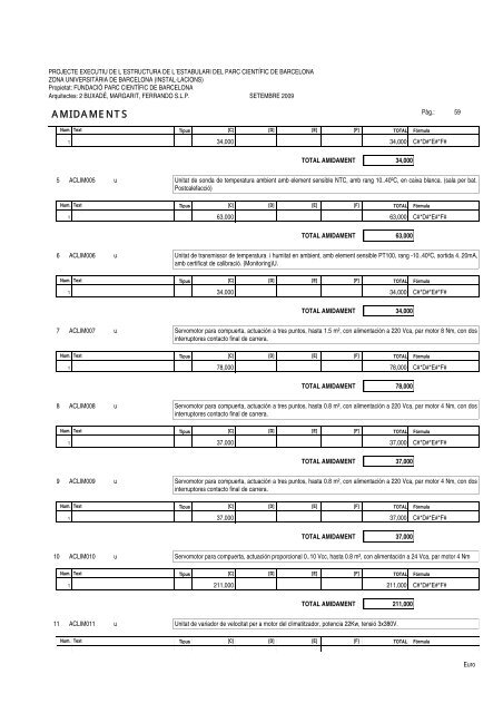 Amidaments (PDF) - Parc Científic de Barcelona