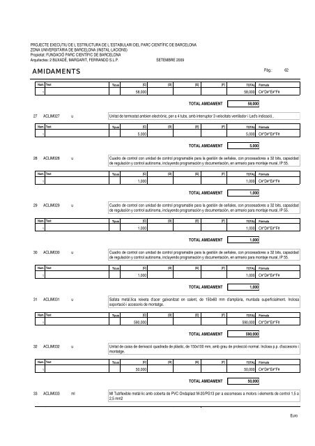 Amidaments (PDF) - Parc Científic de Barcelona