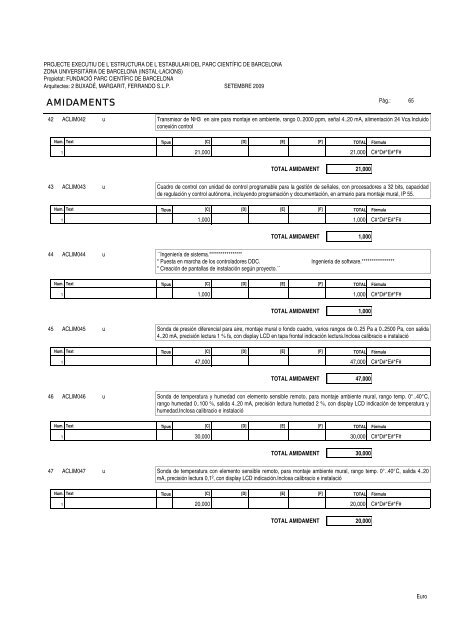 Amidaments (PDF) - Parc Científic de Barcelona