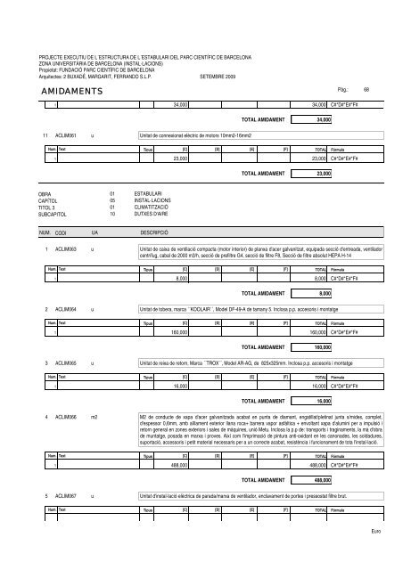 Amidaments (PDF) - Parc Científic de Barcelona