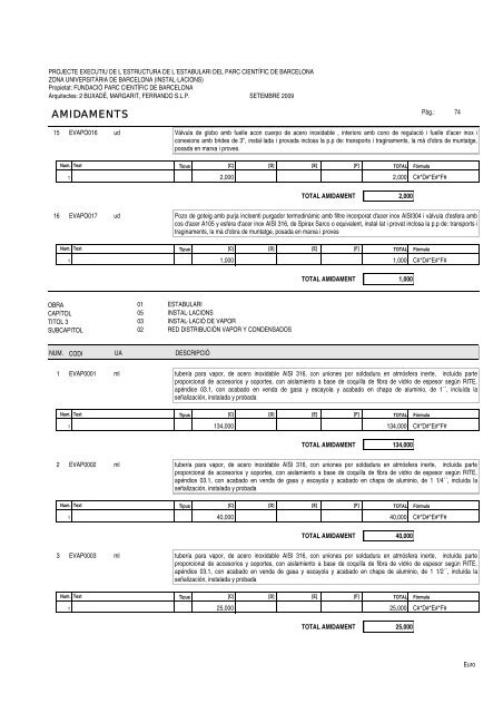 Amidaments (PDF) - Parc Científic de Barcelona