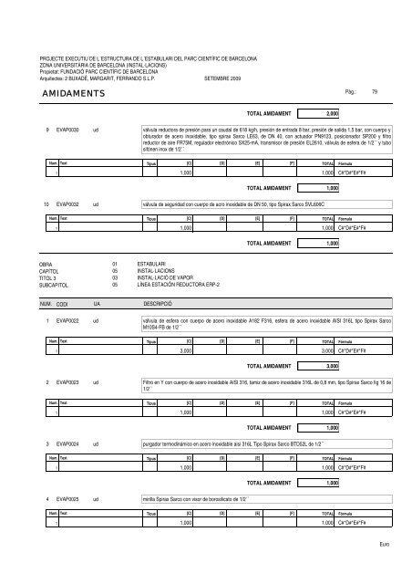 Amidaments (PDF) - Parc Científic de Barcelona