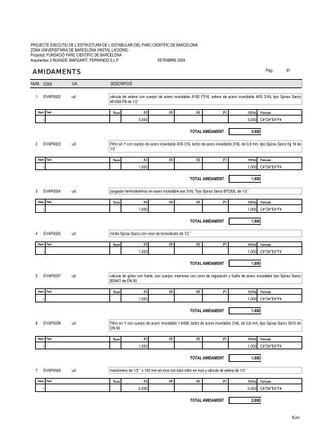 Amidaments (PDF) - Parc Científic de Barcelona