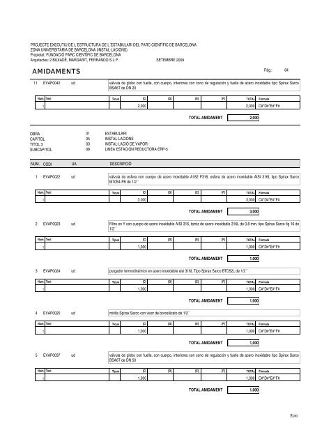 Amidaments (PDF) - Parc Científic de Barcelona