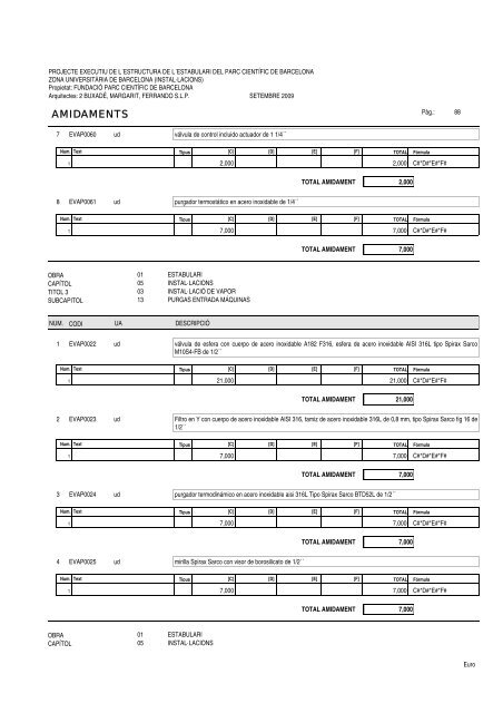 Amidaments (PDF) - Parc Científic de Barcelona