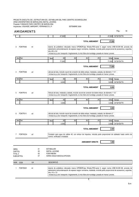 Amidaments (PDF) - Parc Científic de Barcelona