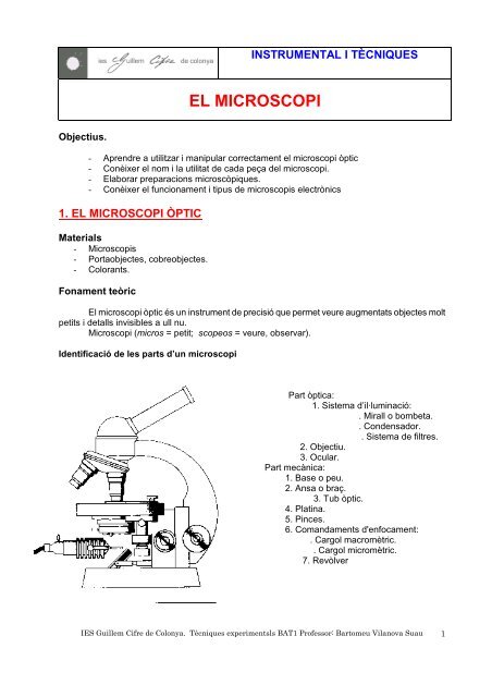 1.1 Microscopi - IES Guillem Cifre de Colonya