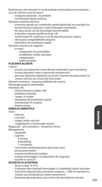 analgezia si anestezia in obstetrica. analgezia in travaliu - anestezie ...