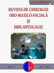 numărul 1/2011 - Revista de chirurgie oro-maxilo-facială și ...