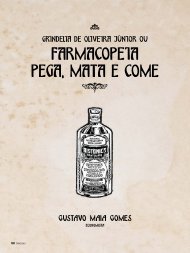 FarMaCOPeia PeGa, MaTa e COMe - Revista Inteligência.