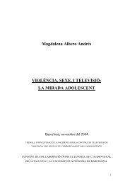 Violència, sexe i televisió: la mirada adolescent - CAC