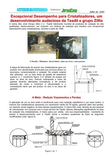 Materia sobre Vedação em Cristalizadores de Usinas de ... - Teadit