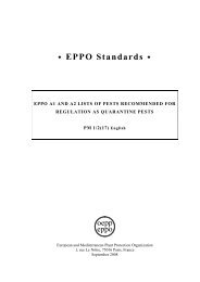 EPPO A1 AND A2 LISTS OF - Prior Control