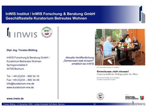 Pflege als Bestandteil eines - InWIS Forschung & Beratung GmbH