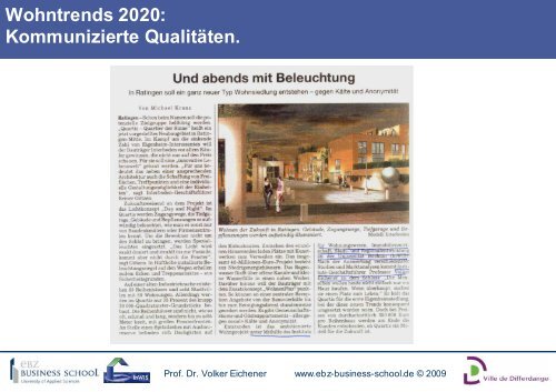 Wohntrends 2020 â Ein Ausblick - InWIS Forschung & Beratung GmbH