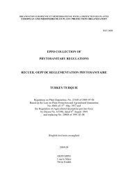 eppo collection of phytosanitary regulations recueil oepp de