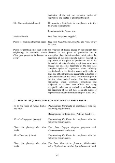 eppo collection of phytosanitary regulations recueil oepp de