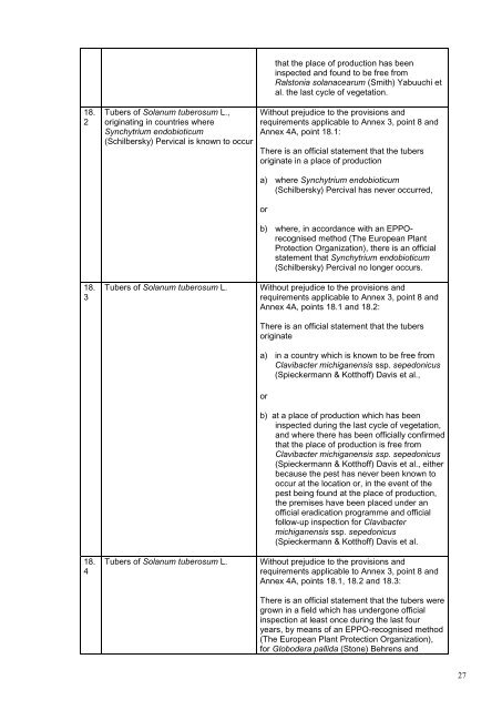 Regulations of 1 December 2000 no 1333 on plants ... - Mattilsynet