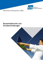 Bausteinübersicht und Kurzbeschreibungen - Institut für ...