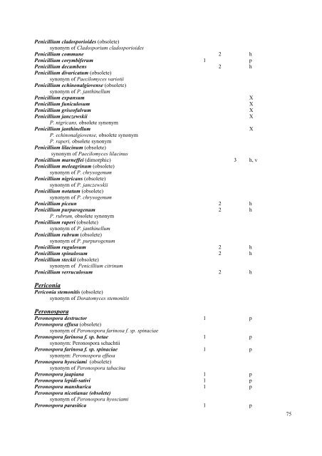 GUIDELINES Classification of organisms - Fungi