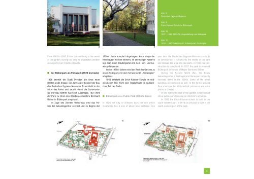 Blüherpark Dresden Entwicklung der historischen Parkanlage ...